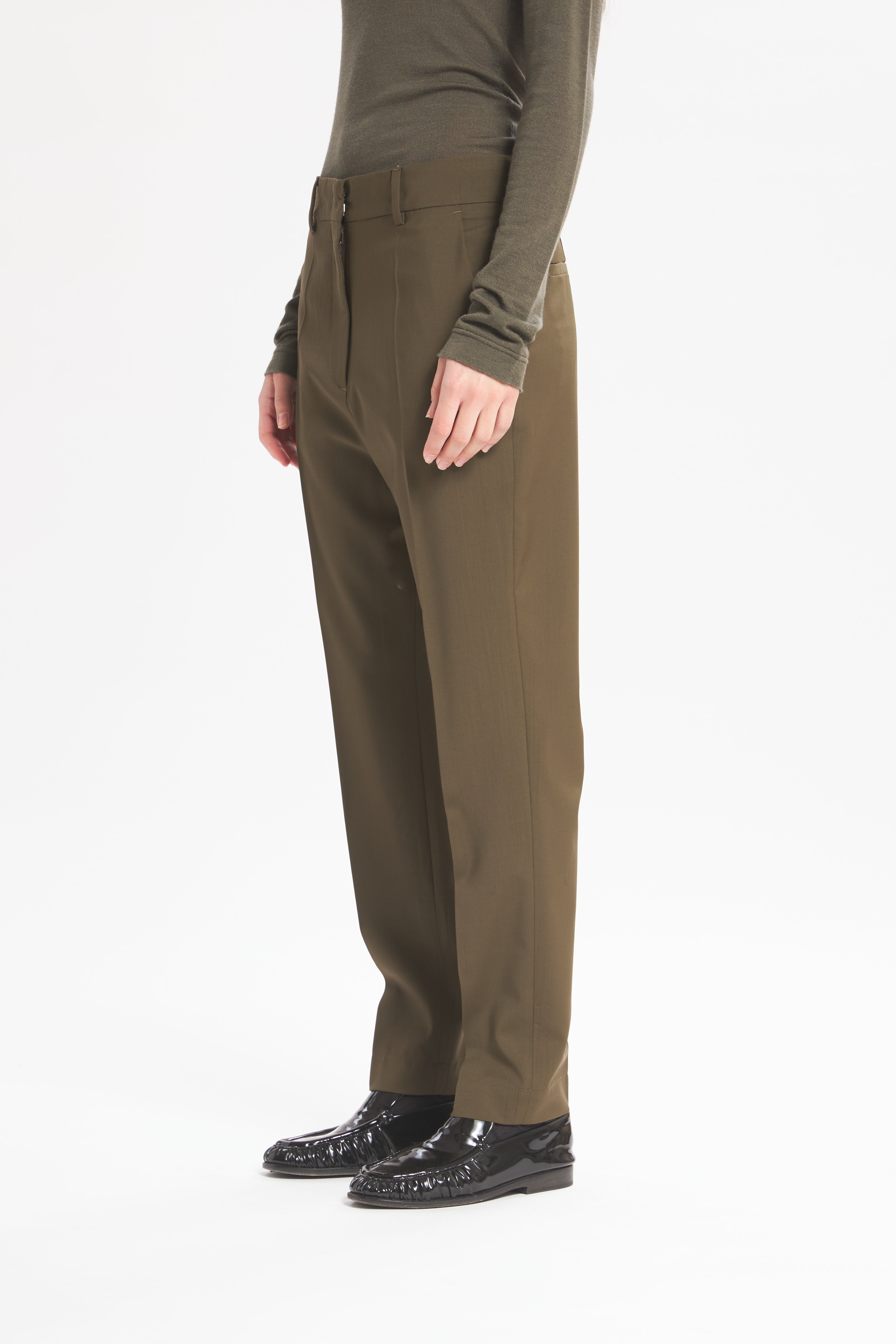Trousers Gerardina Tropical Oliva