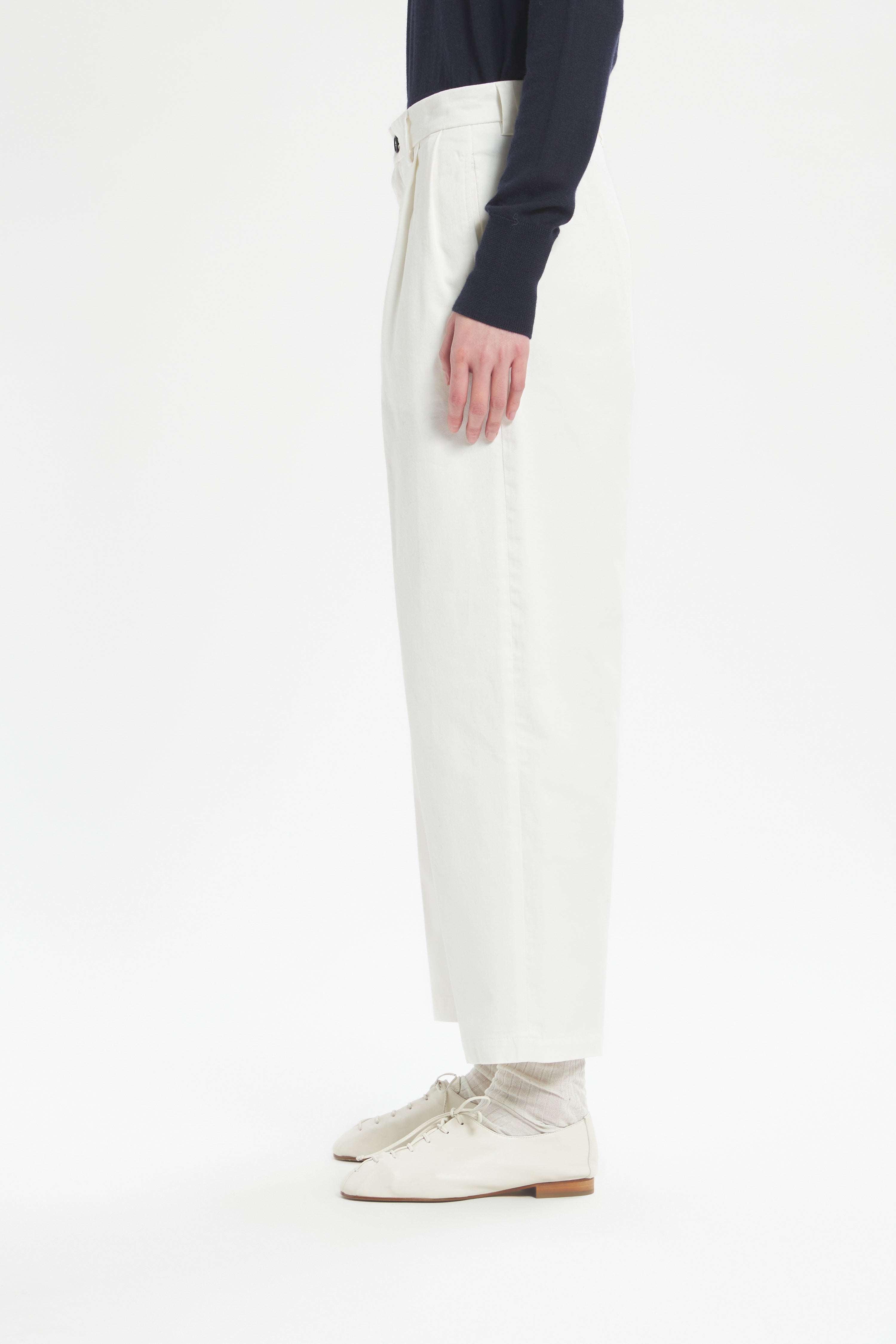 Trousers Roxanne Traverso Bianco