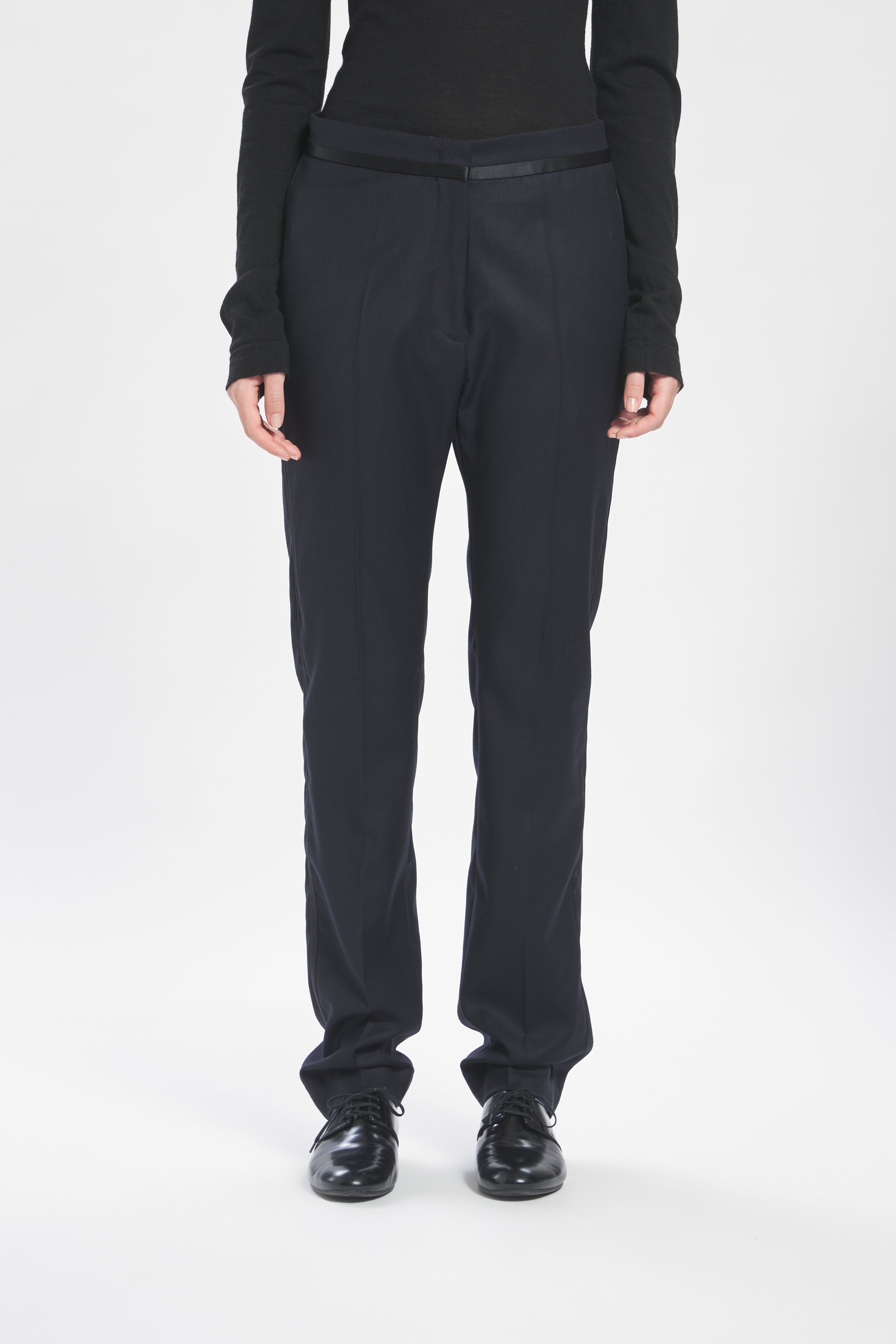 Trousers Classi Flan Navy