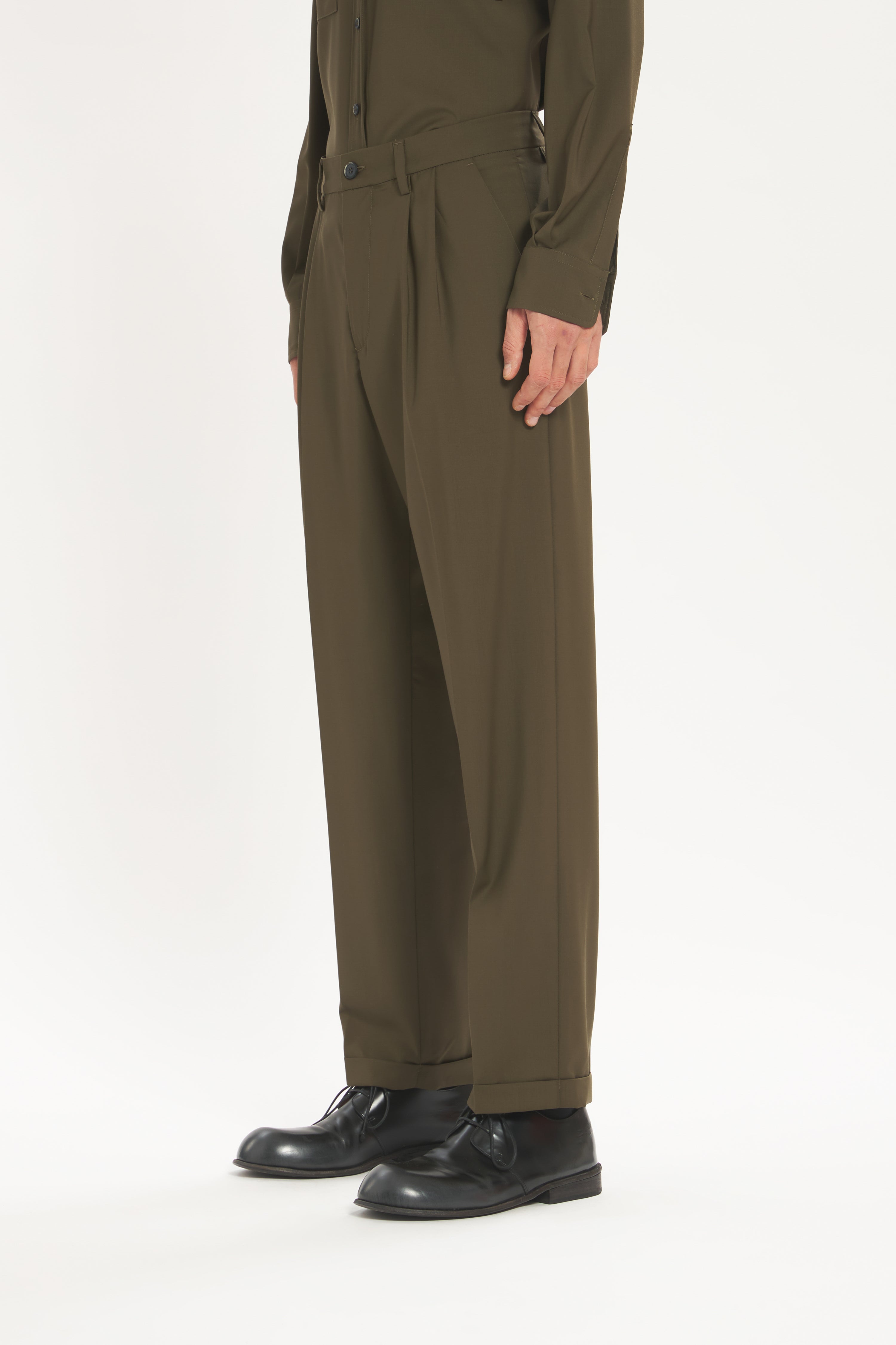 Trousers Drapier Tropical  Oliva