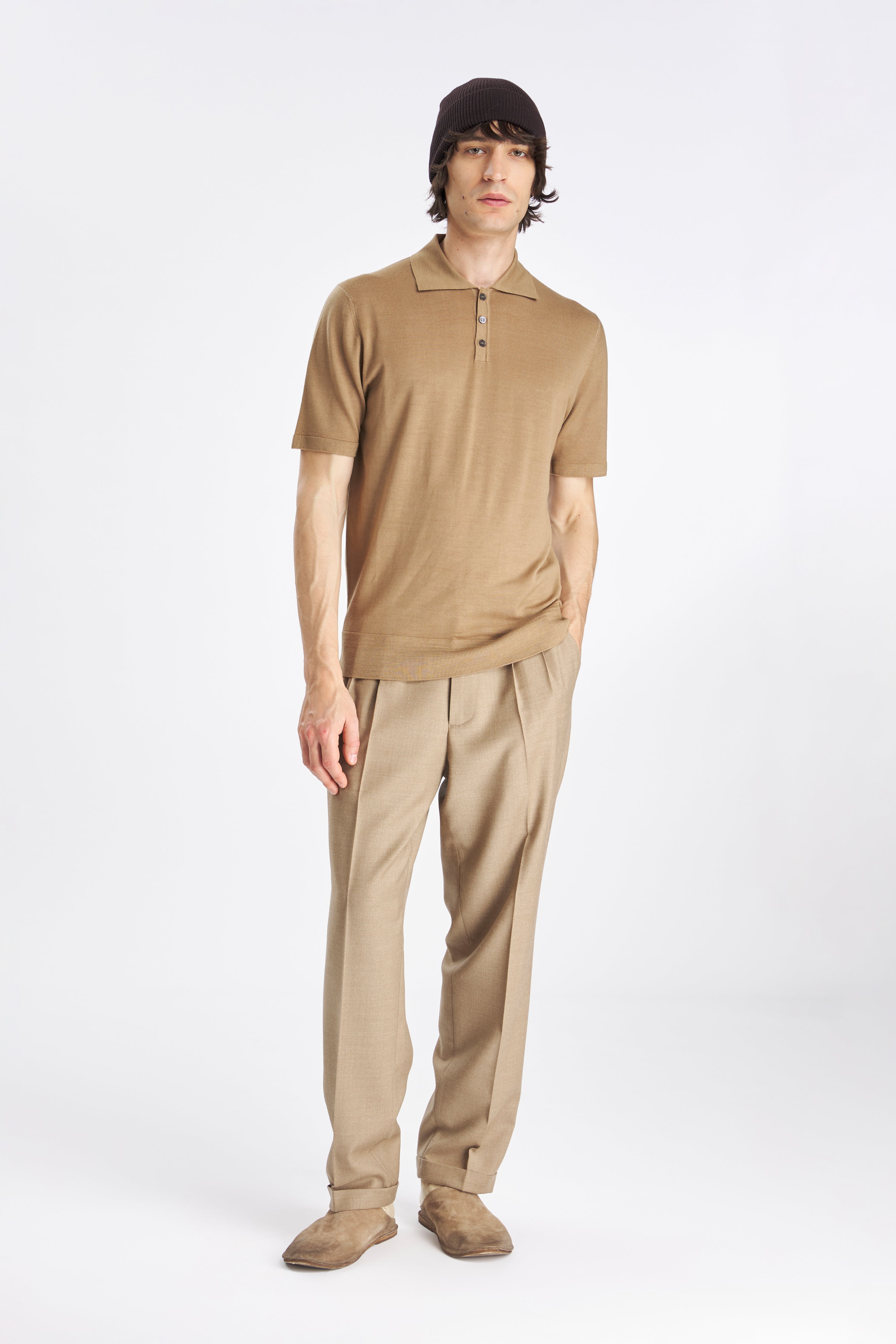 Pantalone Drapier Flan Cammello