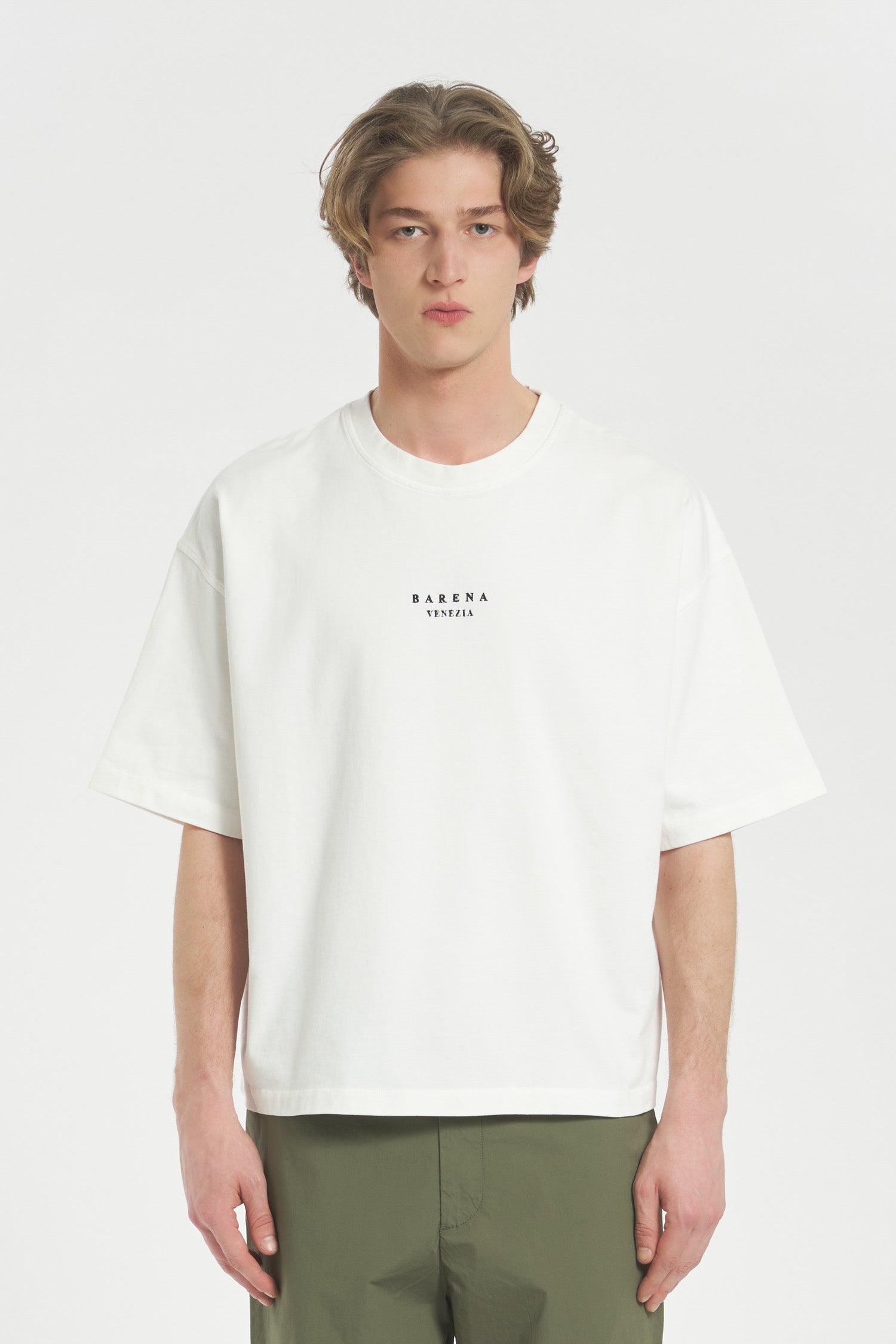 T-Shirt Quadra Logo Serjey Bianco